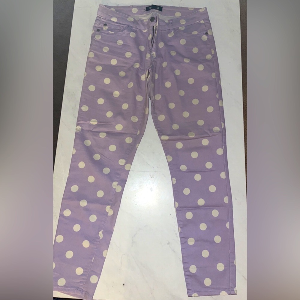 Lavender Polka-Dot Pants